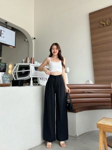 จัดส่งเร็ว ✅ WT15 รุ่น Classic Pants ทรงกระบอกใหญ่ ผ้าลินลี่พรีเมี่ยม กางเกงแฟชั่นผู้หญิง กางเกงทรงกระบอก กางเกงผู้หญิงขายาว กางเกงขายาวสีดำ กางเกงทำงาน ผญ กางเกงทำงานผู้หญิง กางเกงทำงาน ผู้หญิง