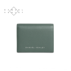Samuel Ashley Women Lola Leather Bi-fold Wallet (Jungle Green)