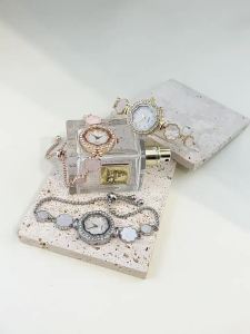 Nữ bling Đồng hồ đeo tay có thể điều chỉnh hoa đơn giản và thanh lịch