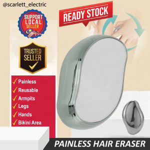 Painless Hair Remover Epilator Skin Exfoliator Body Arm Legs Eraser / Alat Buang Bulu Halus