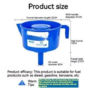 Fuel water separator fuel filter funnel diesel gasoline filter fuel filter funnel