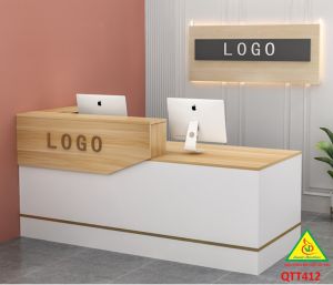 QUẦY LỄ TÂN QUẦY TIẾP TÂN QUẦY TÍNH TIỀN QUẦY THU NGÂN QTT412- Nội thất lắp ráp Viễn Đông Adv