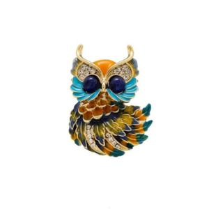 Luxury Owl Brooch For Women Men Featuring Artistic Enamel Detailing Versatile Wear On Jackets Bags Hats Accessories