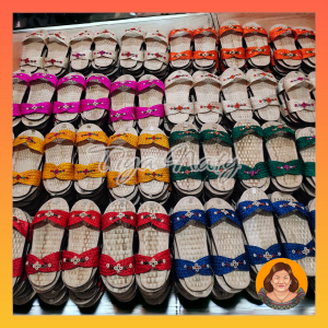 TIYA NATY Adult-size Abaca Indoor house Slippers Non-slip Slip-ons Tsinelas Pambahay Adult Women Souvenir Bicol