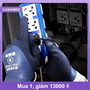 【CANAMEK】 1 cặp Chịu được điện áp 1000V găng tay cách điện cao su để bảo trì điện nhà và găng tay cách điện thợ điện xây dựng