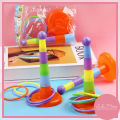 Kids Throw Circle Toy Mini Hoop Ring Toss Children Creative Educational Toys Ferrule Stacked Toys Circle Layers 投掷套圈玩具. 