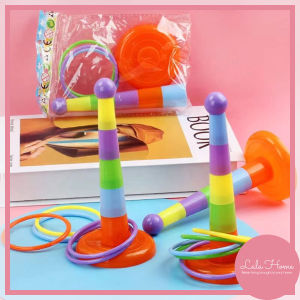 Kids Throw Circle Toy Mini Hoop Ring Toss Children Creative Educational Toys Ferrule Stacked Toys Circle Layers 投掷套圈玩具
