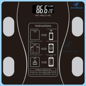SG Stock.Bluetooth LED Digital Weight Measuring Balance Body Fat Scale Smart Household Weighing Scale BMI Scale weight