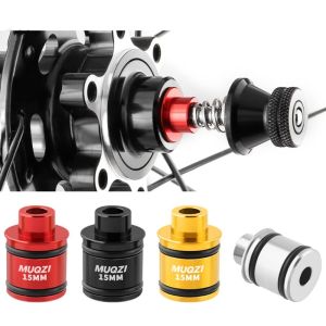 VEROM 2Pcs ปล่อยอย่างรวดเร็ว ฮับจักรยานผ่านเพลาอะแดปเตอร์ อะลูมิเนียมอัลลอยด์ 12/15มม. ตัวแปลงฮับจักรยาน อะแดปเตอร์ฝาครอบเพลาข้าง การปรับเปลี่ยน อะแดปเตอร์ชุดแปลงฮับ เครื่องมือซ่อมแซมเครื่องมือ