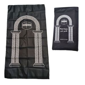 MAJESTICX Waterproof Prayer Mat Print Polyester Muslim Prayer Mat Portable Lightweight Pocket Rug Daily Prayer