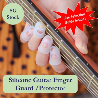 Customisable Silicone Finger Protectors for Guitar/Ukulele/Guqin - Comfort Grip & Pain Relief SG Stock Accessory