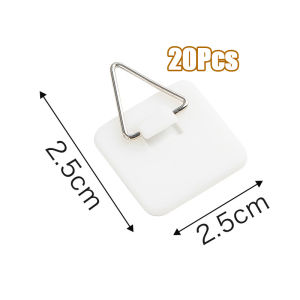 20pcs Invisible Adhesive Plate Hangers Strong Hold for Decorative Plates Wall Art Display