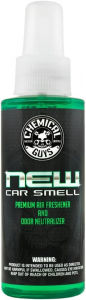 Chemical Guys New Car Smell Air Freshener & Odor Neutralizer Spray 32 oz Refreshes interiors with a new car scent while neutralizing odors adjustable spray strength for any vehicle