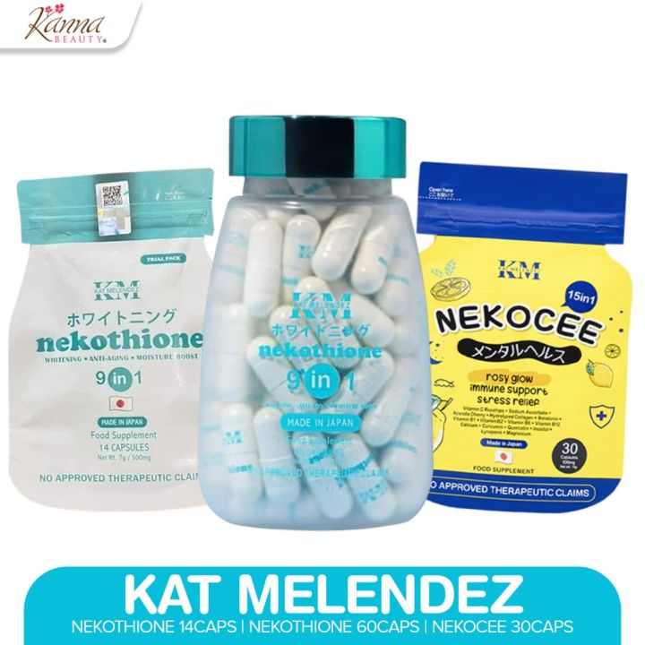 halal glutathione tablets Nekothione 9 in 1 by Kath Melendez Neko Glutathione Glutathione Vitamin C  Collagen