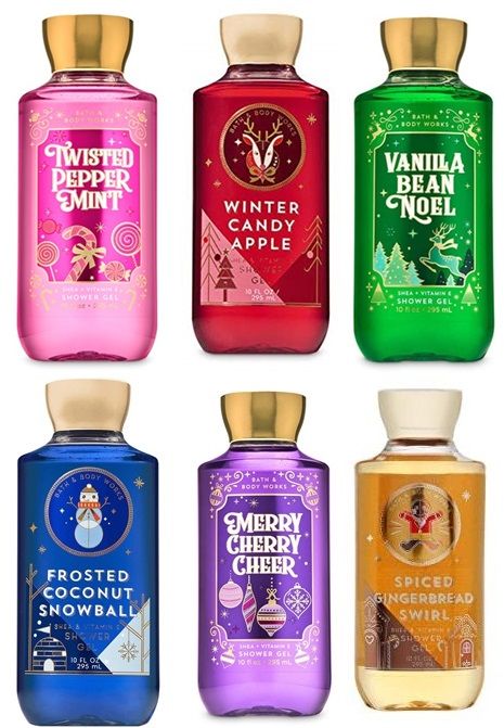 Bath & Body Works แบบ Shower Wash  รุ่น Limited กลิ่น Vanilla Bean Noel , Mad about you ,Twisted Peppermint , Winter Candy Apple  ออกเฉพาะคริสมาสต์ ใหม่แท้ 100%  US