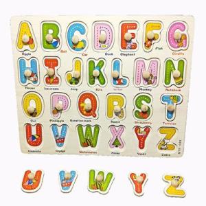 🔥Hot item🔥Wooden Educational Hand Grip Jigsaw Puzzle Kids & Baby Early Learning Knob Puzzle Toys