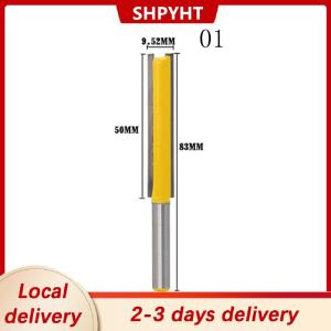 [COD] Ship within 24 hours 1pc Extra Long Flush Trim Router Bit - 1 4  Shank Trimming Tool 50 76mm