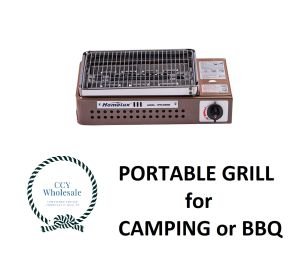 Homelux Portable Butane Gas Powered Grill for Camping BBQ Outdoors Grilling Cooking
