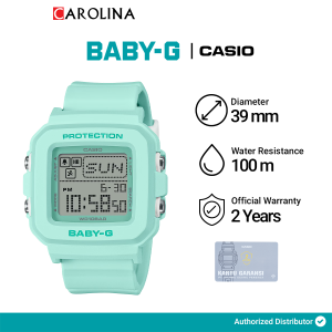 Jam Tangan Wanita Casio Baby-G BGD-10-3D Green Mint Dial Green Mint Resin Band