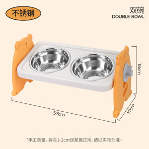 Pattey  ชามแมว 1 หลุม/2 หลุม ชามสัตว์เลี้ยง ชามสแตนเลส สามารถปรับความสูงได้