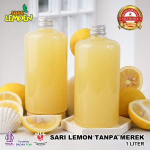 Suur Lemeon - Sari Lemon 1 Liter Organik - Lemon Untuk Diet dan Detox - Tanpa Merk Untuk Jual Lagi
