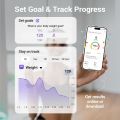 Smart Scale for Body Weight, Digital Bathroom Scale BMI Weighing Body Fat Scale, Accurate Body Composition Scale Monitor for People's Health with Smartphone App, Compact Size, 400lb. 