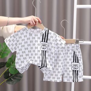 2in1 Terno Set for Kids New Korean Outfit Style Printed Design Casual Outfit Set for Boys age 1-8 years old