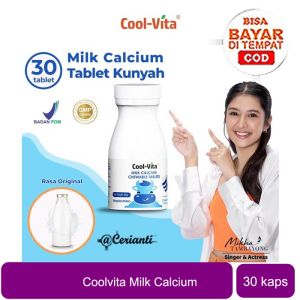 Coolvita Milk Calcium Chewable Original Flavor 30 Tablets Cerianti Lynn Design