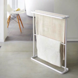✨ HOT SALE ✨ Bathroom Towel Rack Stand Towel Hanger Organizer Storage Rack Shelf Toilet Rack Balcony Clothes Hanger