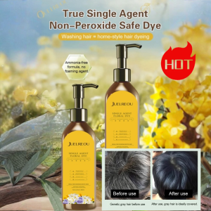 🔥Hot Sale 🔥Botanical Hair Dye Cream No Bleach Single Agent Plant Single Dose Floral Fragrance Dye Hair Color Cream Plant Based Hair Dye Gray Coverage No Bleaching Required Formula  Floral Scented Hair Color  Gentle On Scalp Hair Dye