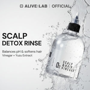 ALIVELAB O2 Scalp & Hair Vinegar Yuja Vinegar Scalp & Hair Rinse for Build-Up Sebum & Dry Hair Care Lightweight Conditioning 300ml