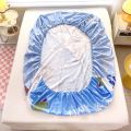 Dansunreve Elsa Fitted Sheet Disney/Marvel Series Snow White Bedsheet Single/Queen/King Cartoon Mattress Protector. 