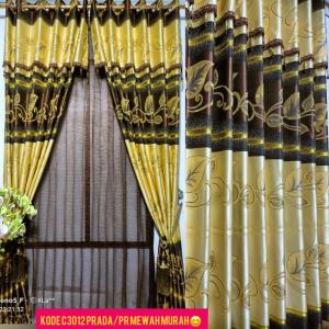 Gorden Prada Pintu & Gorden Jendela / Gorden Smokring/ Gorden Import Poni Gabung Mewah