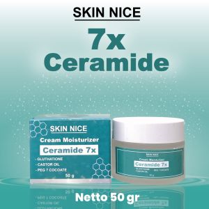 SKIN NICE 7x Ceramide Moisturizer Gel -50gram dan 30 gram Moisturizer Krim Kulit Kering & Aman skin barier melembabkan