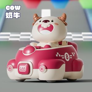 Mainan Mobil Animal Cartoon Bumper Car - Mainan Mobil unik ditabrak kepala bisa memantul