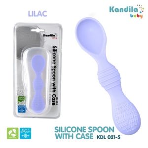 Kandila Baby Silicone Spoon with Case - Peralatan Makan Anak