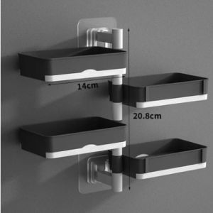 Toilet Brush 3 in 1 Toilet Bowl Cleaner Wall Mounted Brush Holder detailing brush bathroom cleaning