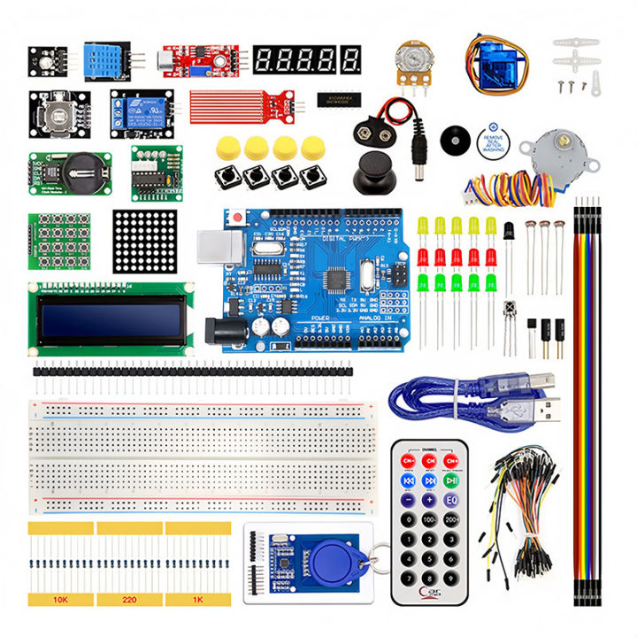 For Arduino UNO R3 RFID Starter Kit Upgraded Version Learning Suite LCD ...