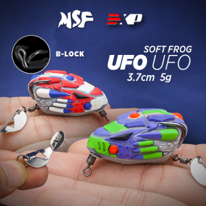 [MSF] EXP UFO Soft Frog 3.7cm 5g Katak Tiruan Getah Casting Haruan Bujuk Fishing Lure Thailand