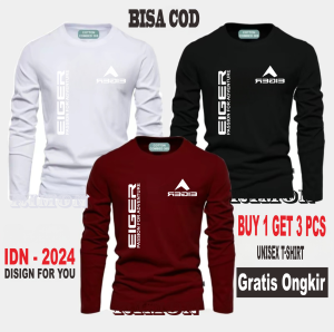 ( BAHAN TEBAL ) BUY 1 OR 3 PCS RIZMON DISTRO Kaos Distro Pria Kaos 30s Premium Panjang G E R Kirka White