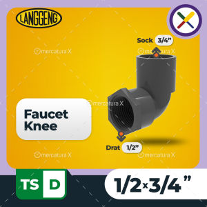 Langgeng Faucet Knee TS-D 1/2x3/4" - Fitting PVC
