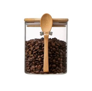 โหลแก้วฝาไม้  โหลเหลี่ยม โหลแก้วฝาไม้ ขวดโหลสูญญากาศ ขวดโหลสูญญากาศ โหลใส่อาหาร ขวดโหล โหลแก้ว