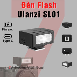 Đèn Flash Ulanzi SL01 - Đèn Flash Super mini dùng cho mọi máy ảnh pin tích hợp sạc qua cổng Type C -Chụp được 375 shots
