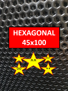 Plat Speaker - 45x100 cm - Hexagonal - Ram Speaker - Grill Speaker - Plat Lubang