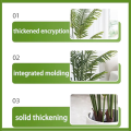 【Free flower pots】95cm 24PCS Artificial Palm artificial plants lutescens plastic plantst Tall Plants potted green palm leaves monstera home garden living room bedroom. 