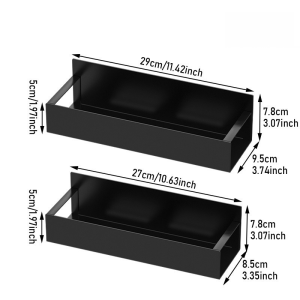 【ซื้อใหญ่แถมเล็ก】 ชั้นวางของแม่เหล็กอเนกประสงค์/แฟชั่น ชั้นเก็บของ แท่นแม่เหล็ก ง่ายต่อการใช้ ไม่จําเป็นต้องเจาะรูเพื่อติดตั้ง วางกระดาษเช็ดมือในครัว เรียบง่าย