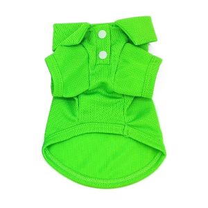 OUTOPEN Solid Color Dog Polo Shirt Comfortable Breathable Summer Pet Vest Fashion Lightweight Puppy Sweatshirt Casual Wear