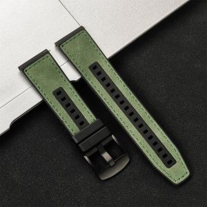 GEEKTHINK 22mm Watch Strap Universal Silicone+Leather Band for Samsung Galaxy Gear S3 46mm Band for Huawei GT4 3 Pro 2e 46mm For Amazfit GTS GTR For Redmi Watch 3 Active CMF Watch Pro