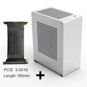 ZZAW A1P PC Desktop Mini Micro Slim Portable ITX Computer Case 2022 Small A1P Smart Aluminum Alloy Support ITX Motherboard  FLEX-1U Power Supply DIY Installation for Gaming and Home Use