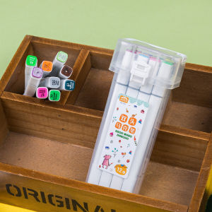 ปากกาอะคริลิค Acrylic marker pen 12สี ปากกา marker กันน้ำ เขียนได้ทุกพื้นผิว ปากกาเขียนแก้ว /พลาสติก